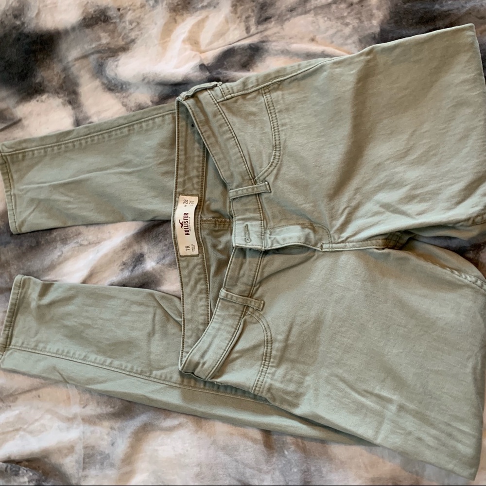 Hollister Light Green Jeggings